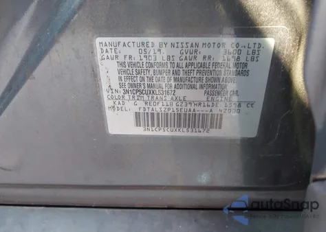 2019 Nissan Kicks Sv z USA, uszkodzony, nr VIN 3N1CP5CUXKL531672